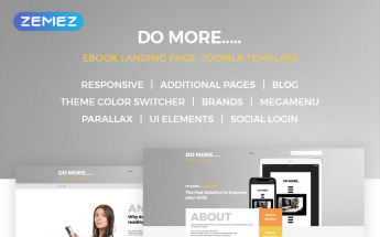 eBook Landing Page Joomla Template