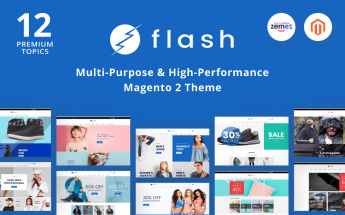 "Flash - Multi-Purpose & High-Performance" 响应式Magento模板 #68618