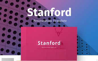 Plantilla PowerPoint "Stanford Creative Presentation" #68701
