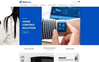 Modello Magento Responsive #68816 "SmartHome - AMP Home Electronics"