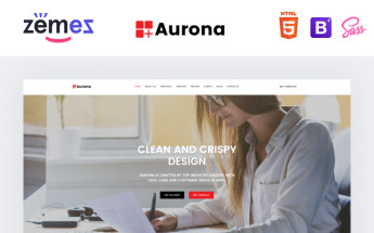 Responsywny szablon Landing Page Aurona - Business Responsive HTML #68859