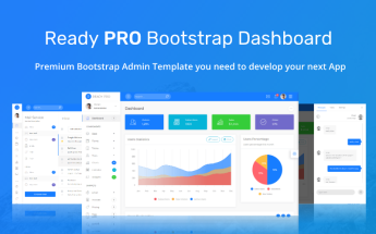 Responzivní Administrativí šablona "Ready Pro Bootstrap Dashboard" #68899
