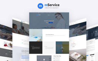 Mservice - Stylish Creative Agency Multipage Website Template