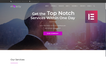 Impacty - Business Consulting Elementor WordPress Theme