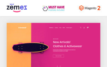 Magento Theme namens "ExtremeZ - Extreme Sports" #69584