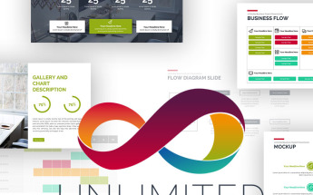 PowerPoint Vorlage namens "Unlimited Business Project Asset" #69554