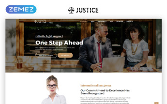 Responsivt Justice - Attorney Agency HTML5 Landing Page-mall #69706