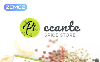 WooCommerce Theme namens "Piccante - Spices Store Elementor" #69742