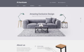 "Free Furnicom - Magasin de meubles Elementor" thème WordPress adaptatif #69999