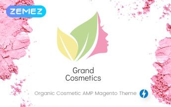 "GrandCosmetics - Cosmetics Store" thème Magento adaptatif #69902