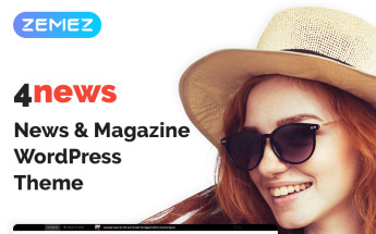Tema De WordPress "4News - News & Magazine Elementor" #69946