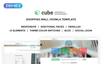 Cube - Shopping Mall Joomla Template