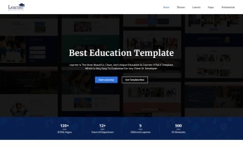 Website Vorlage namens "Learner - Education Multipurpose HTML5" #70094