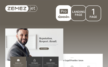 "Juristos - Lawyer Pro" modèle Elementor #70214