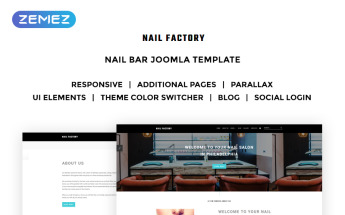 Nail Bar - Attractive Nail Salon Joomla Template