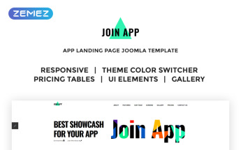 Reszponzív Join App - App Landing Page Joomla sablon 70287