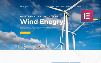 WordPress Theme namens "Strongo - Wind Energy Company" #70589