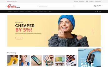 Magento Theme namens "SaleZone - Wholesale eCommerce" #71020