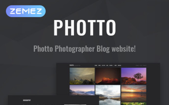 Photto - Photographer Blog Elementor WordPress Theme