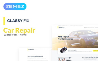 Responsywny motyw WordPress Classy Fix - Car Repair Elementor #71180