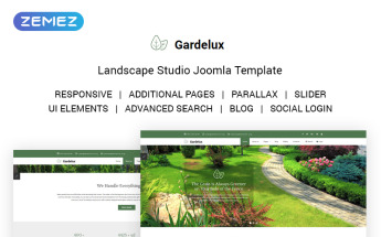 Gardelux - Landscape Studio Joomla Template