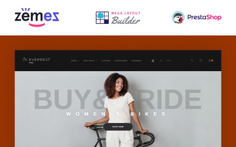PrestaShop Theme namens "Eveprest Bike 1.7 - Bike Store" #71568