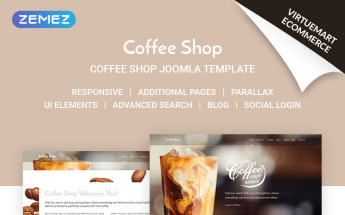 Responsive Coffee Shop - Coffe House Responsive Joomla #71517
