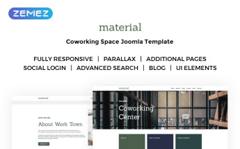 Plantilla Joomla "Work Town - Coworking Space" #71645