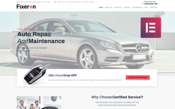 Fixeron - Car Repair Elementor WordPress Theme