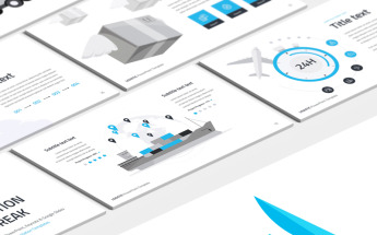 Logistic PowerPoint sablon 71990
