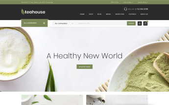 "Teahouse - Multi Purpose Store" Responsive WooCommerce Thema №71992
