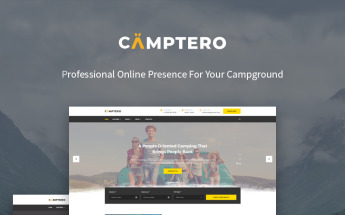 Tema De WordPress "Camptero - Camping" #71987