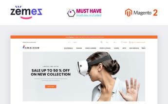 Amalgam - Wholesale Magento-tema #73230
