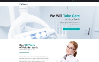 Whitesto - Dental Clinic Elementor WordPress Landing Page Template