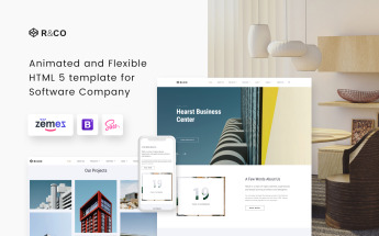 Responsive R&CO - Architecture and Construction Web Sitesi #73540