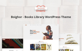 Responzivní WooCommerce motiv "Boighor - Books Library" #73590