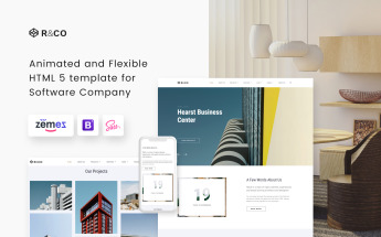Website Vorlage namens "R&CO - Architecture and Construction" #73540