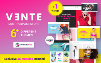 PrestaShop Theme namens "Vente - PrestaShop Theme für einen Modeshop" #73782