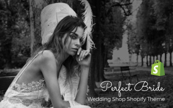 Shopify Theme namens "Perfect Bride - Sophisticated Wedding Online Store" #73814