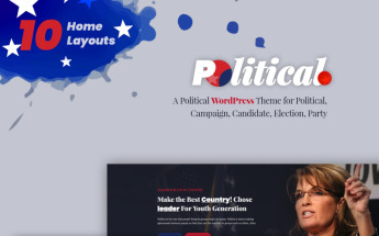 WordPress Theme namens "Politicalo - Political and Candidate" #74002