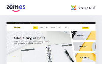 Median - Advertising Agency Multipage Modern Joomla Template