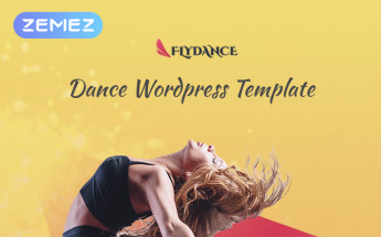 WordPress Theme namens "Flydance - Dance Classes Elementor" #74229