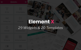 "Element X - Addon for Elementor Page Builder" WordPress 插件 #74429