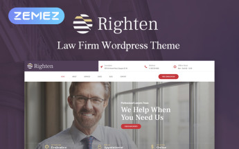 "Righten - Advisory Elementor" Responsive WordPress thema №74692