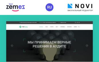 Ru Website Template "PROTaxing - Audit Ready-to-Use Clean Novi HTML" #75315