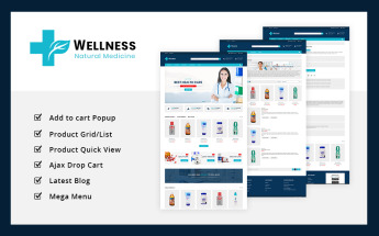 Responsive Wellness Medicine Store Prestashop #75644