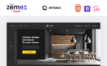 Interia - Design One Page Creative HTML Landing Page Template