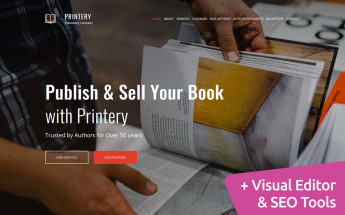 Book Publishing Moto CMS 3 Template