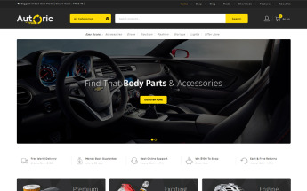 "Autoric - Spare Parts Store" Responsive WooCommerce Thema №76375