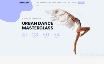 Dancehub - Dance Studio One Page Classic HTML Landing Page Template